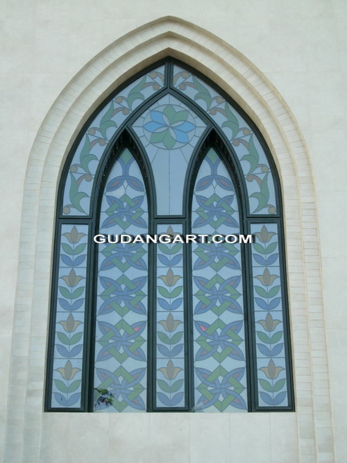 Kaca Patri Masjid Pengrajin Kaca Patri